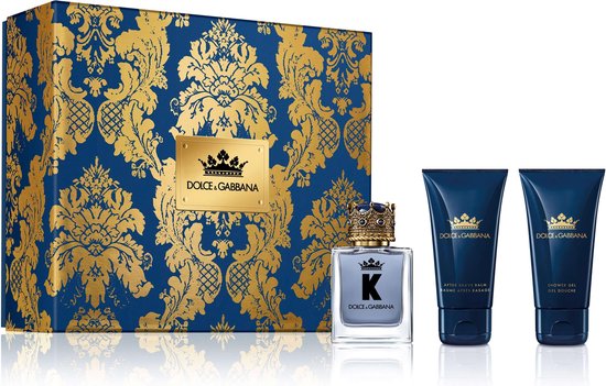 Dolce & Gabbana K Geschenkset 50ml EDT + 50ml Aftershave Balsem + 50ml Shower Gel
