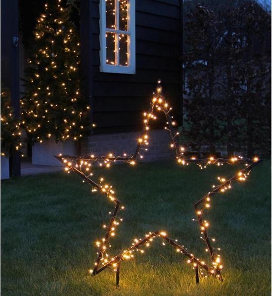 Luca - Kerstverlichting Kerstster in tuin - 150 LED Lampen - Warm - 8... |