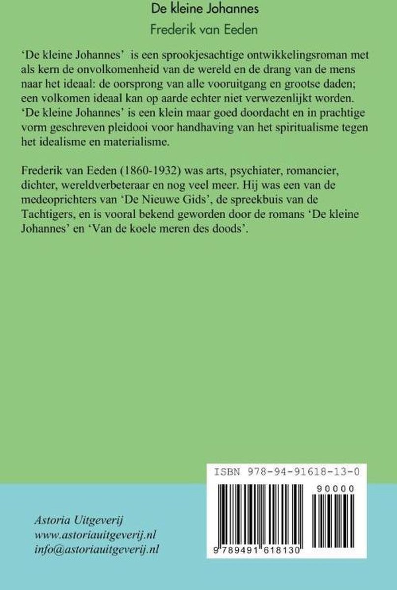 De kleine Johannes, Frederik van Eeden | 9789491618130 | Boeken | bol.com
