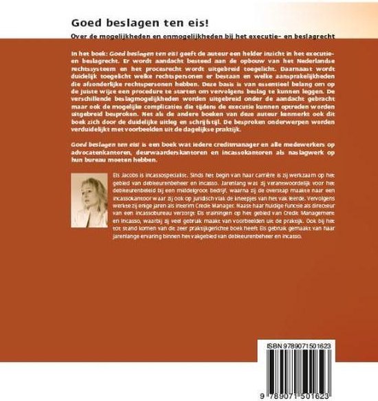 CMI Books  -   Goed beslagen ten eis
