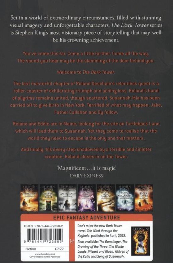 Dark Tower VII The Dark Tower, Stephen King 9781444723502 Boeken bol