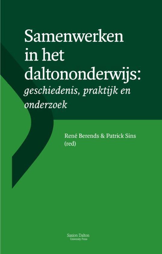 Samenwerken in het daltononderwijs - cover