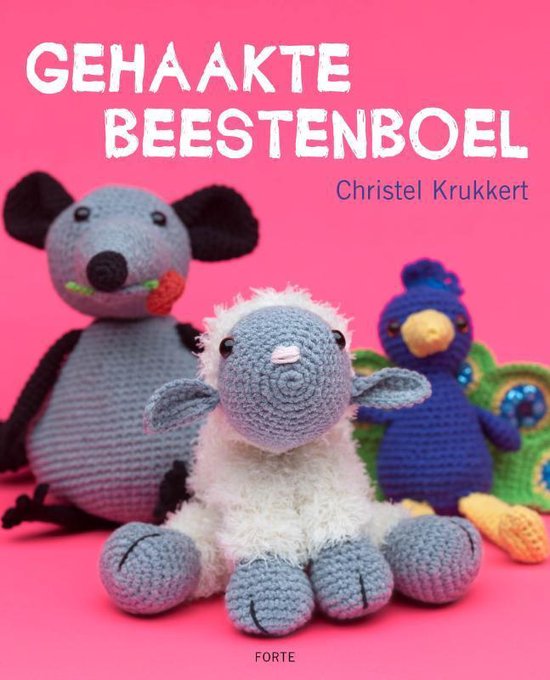 Cover van het boek 'Gehaakte beestenboel' van Christel Krukkert