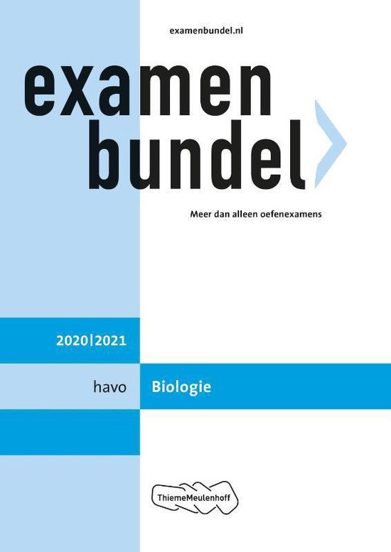 Examenbundel havo Biologie 2020/2021 - ThiemeMeulenhoff bv