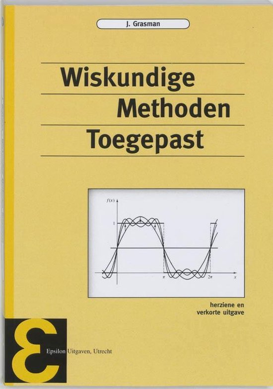 Cover van het boek 'Wiskundige methoden toegepast / druk 2' van J. Grasman