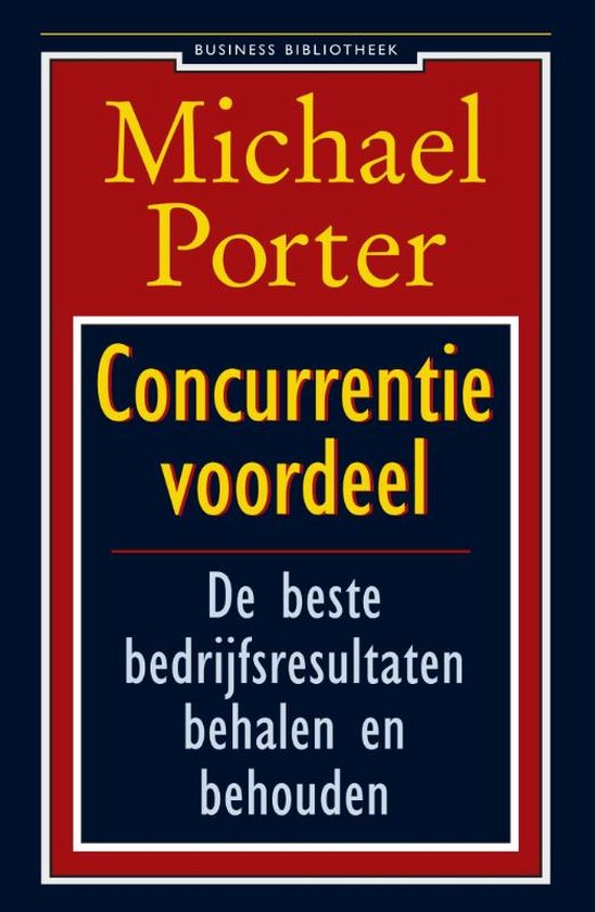 Cover van het boek 'Concurrentievoordeel' van Michael E. Porter
