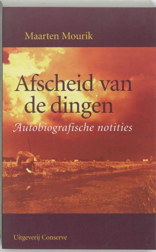 Cover van het boek 'Afscheid van de dingen' van M. Mourik