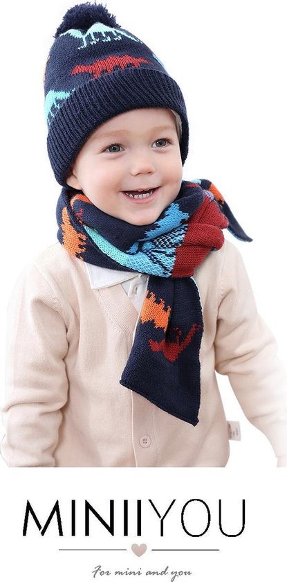 Set bonnet écharpe enfant bambin bambin (1 & 2 ans) - set dinosaure garçons  | bol.com