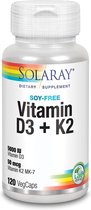 Solaray Vitamina D3 y K2 120 Caps