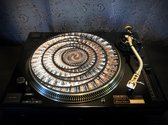 FLOATING CLONES 2 Felt Zoetrope Turntable Slipmat 12" - Premium slip mat – Platenspeler - for Vinyl LP Record Player - DJing - Audiophile - Original art Design - Psychedelic Art