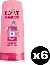 L'OREAL Elvive Nutri-Gloss Conditioner - Voor Zijdezacht Glanzend Haar - Tegen Dofheid - 200ml X 6