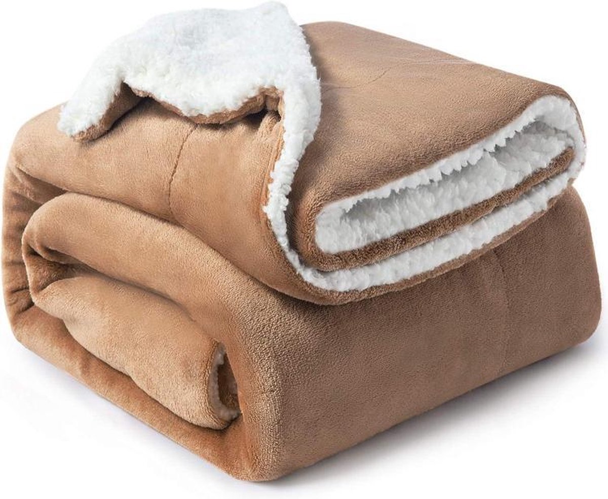 VMCA Deken Sherpa Fleece Warm Zacht Deken in Microfiber voor Bed Sofa 100x150cm...