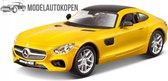 Mercedes AMG GT (Goud) 1/32 Bburago - Modelauto - Schaalmodel - Model auto - Miniatuurautos - Miniatuur auto