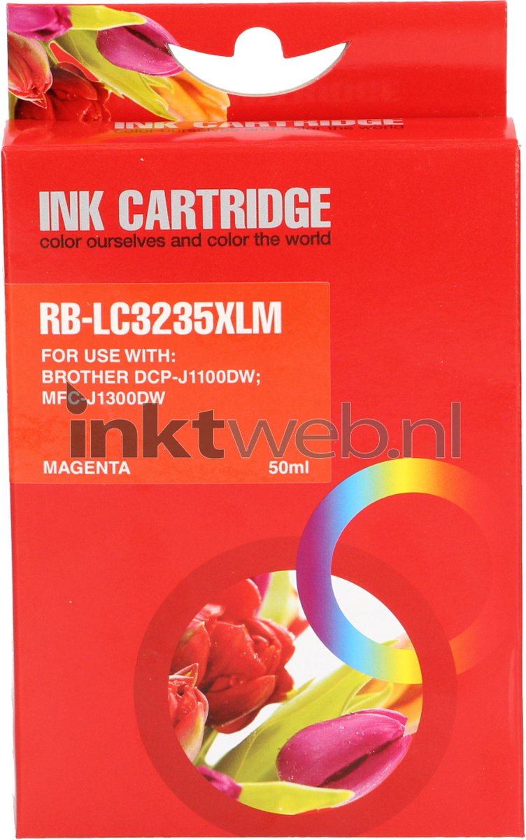 FLWR - Inktcartridge / LC-3235M / Magenta - Geschikt voor Brother