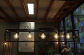 Stalen lamp eetkamer - hanglamp van staal - industrieel - modern | MP Glas & Design