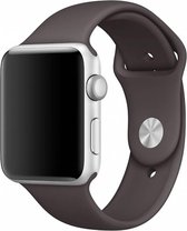 Sport band - cacao - Geschikt voor Apple Watch  - 42mm en 44mm - SM - iwatch - Horlogeband Armband Polsband