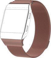 Bandje Voor Fitbit Ionic Milanese Band - Roze - Maat: ML - Horlogebandje, Armband