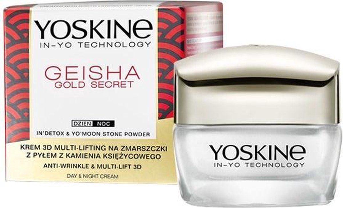 Yoskine - Geisha Gold Secret 3D Cream Multi-Lifting On Wrinkles From Dust From Moonstone On Day And At Night 50Ml