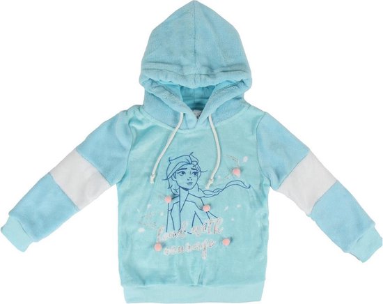 | Disney Frozen 2 Fleece Trui Hoodie Frozen prinses Anna en Elsa Sweater trui blauw www