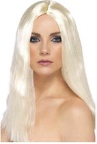 Perruque longue blonde pour femme - Perruque habillée - Taille unique