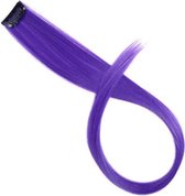 Hairextension Donker Paars - Clip In Haar - Haar Extension - Nephaar - Kunsthaar - Carnaval - Verkleden