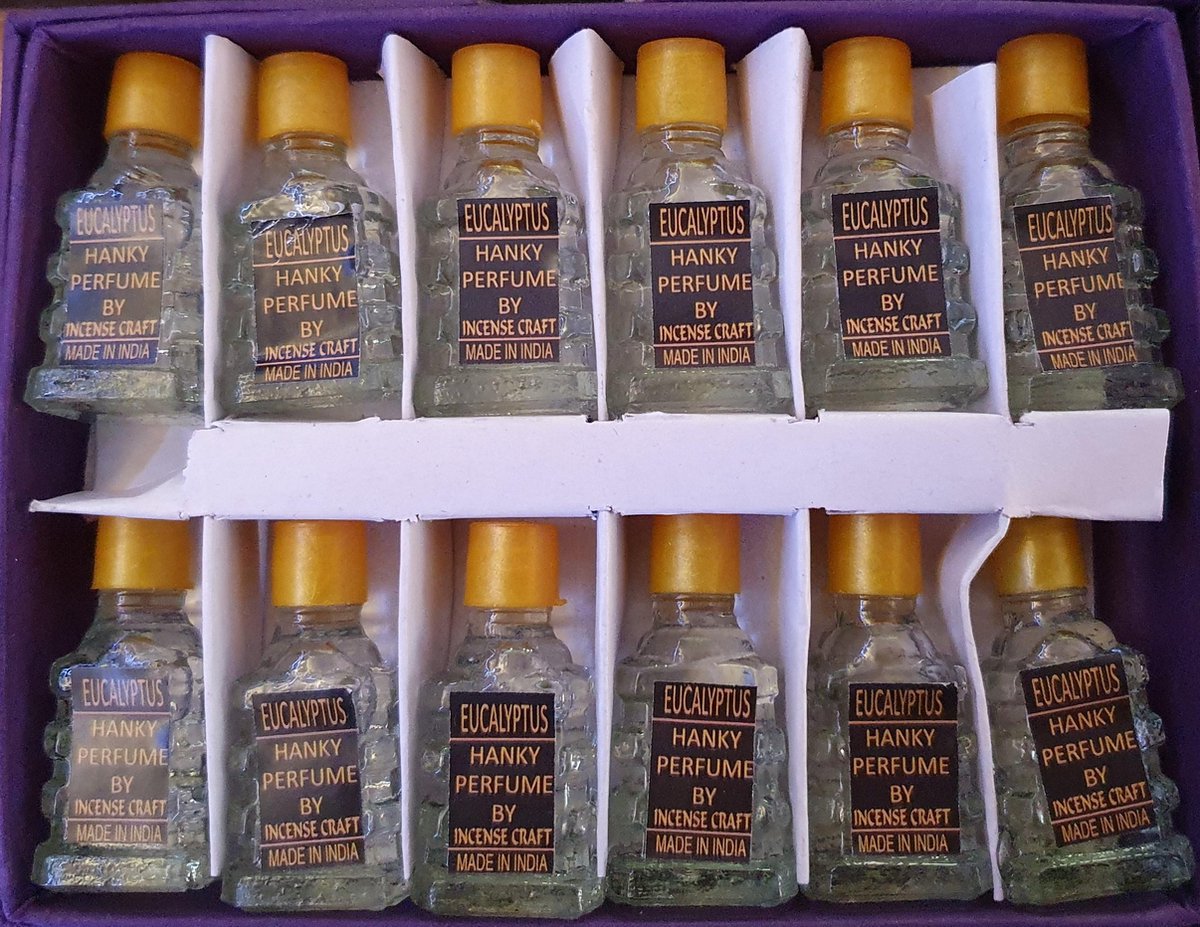 Goedkoopste Eucalyptus Olie - Set 12 flesjes á 5 ml - Als Parfum te gebruiken of in Waxinelichtbrander
