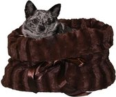 Pet Flys - Reversible - Snuggle Bug - bruin - luxe hondendraagtas - draagtas - schoudertas - hond - kat - carrier - Mirage