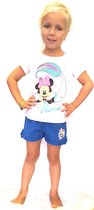 Disney - Minnie Mouse - zomerset - mermaid - wit/blauw - maat 122