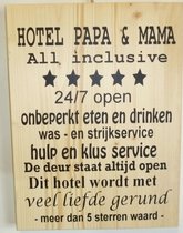 hotel papa en mama steigerhout blank