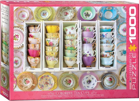 Eurographics puzzel Tea Cups Boxes - 1000 stukjes
