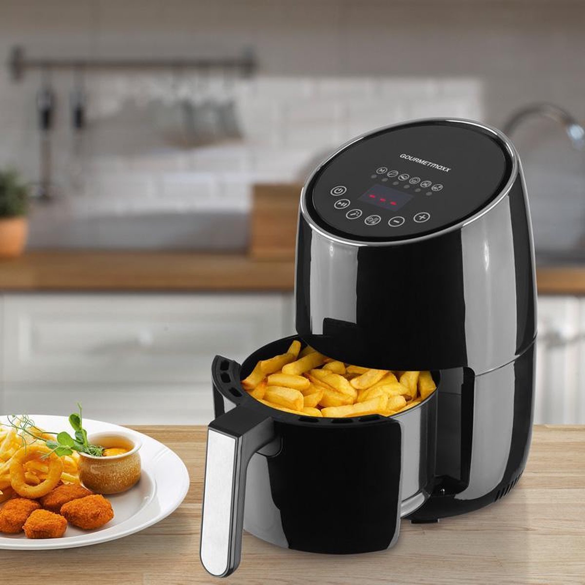 Friteuse à air chaud affichage à LED - AirFryer (sans odeur) 2.6L