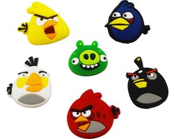 Tennisdemper - Angry Birds - 6 stuks - Minder trillingen, meer grip - Tennis grip demper voor elk tennisracket!