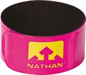 Nathan Reflector clips | Be Seen Run Longer | roze | 2stuks