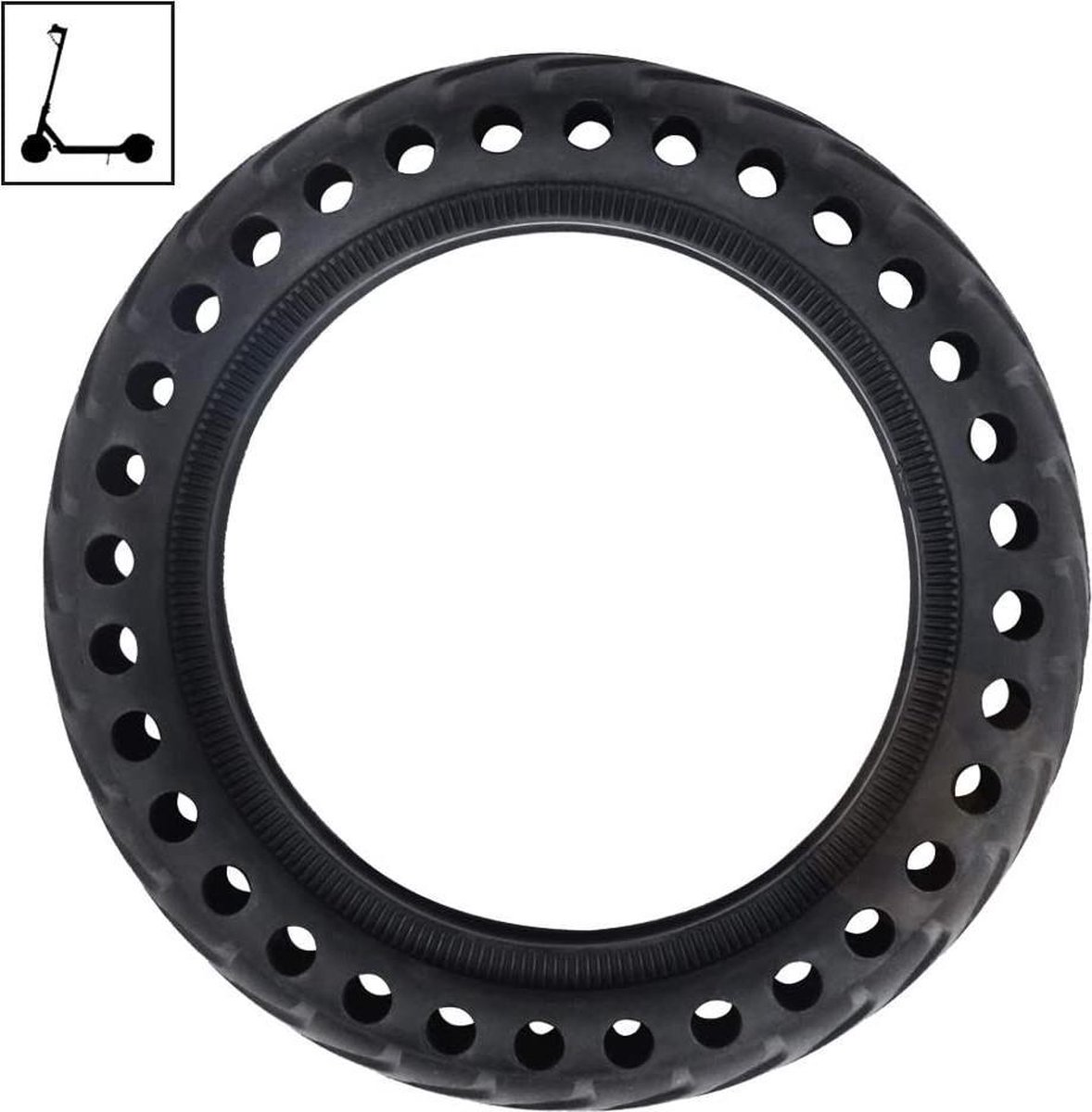 Afbeelding 3 van Xiaomi M365 Honinggraad-band| set 2 stuks | volrubber | Solid tire | 8.5 inch