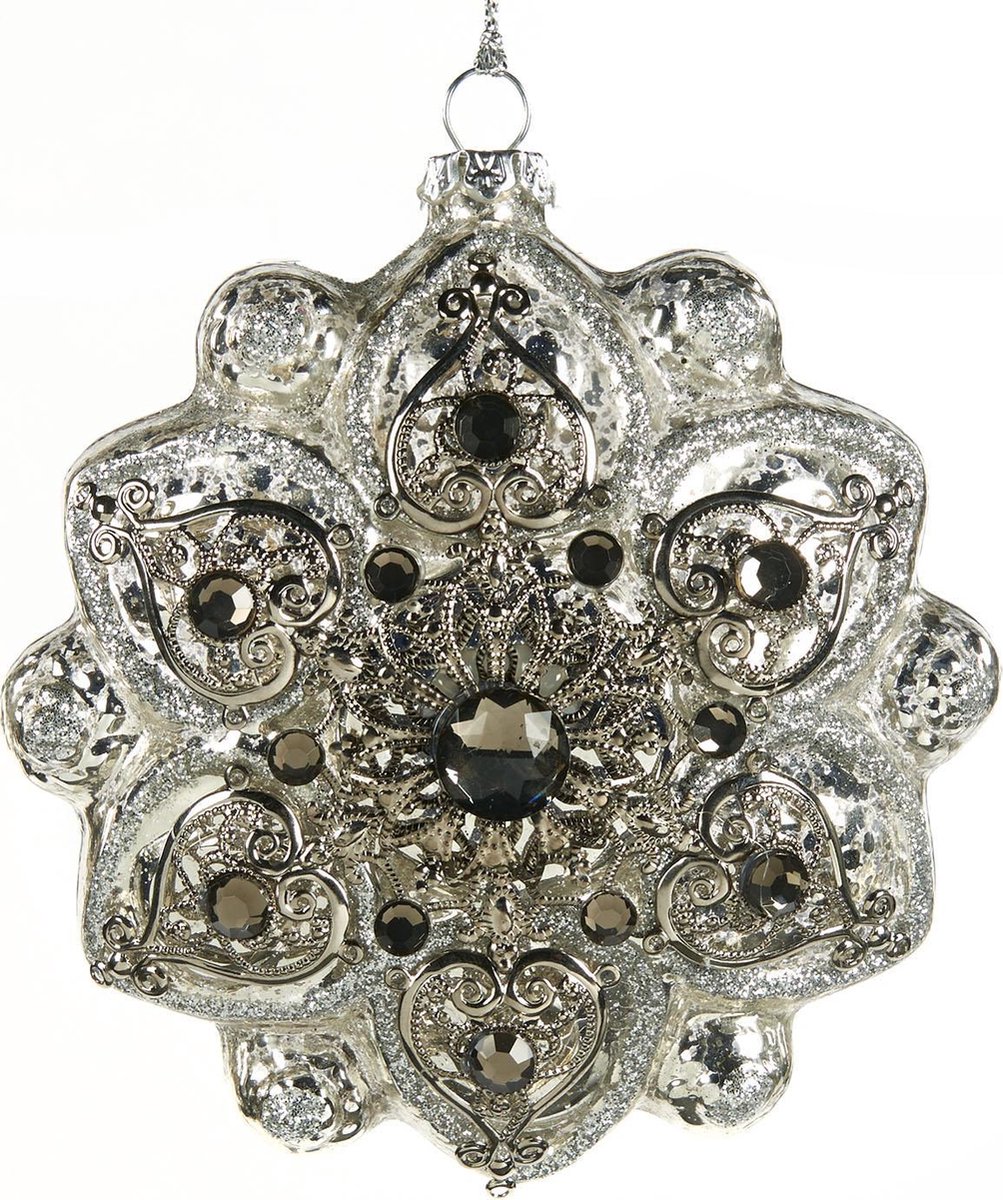 Goodwill Kerstbal Jewel Sneeuwvlokje Zilver D 5 cm