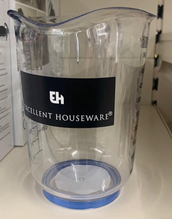 Excellent Houseware - Maatbeker - 1 Liter / Anti- Slip - Audrey Trading Excellent Houeware