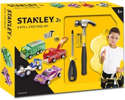 foto van Stanley Jr. 4 delige Auto bouwset met Gereedschap - 5 jaar