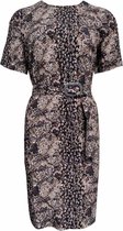 Elvira Camel snake dress maat 40