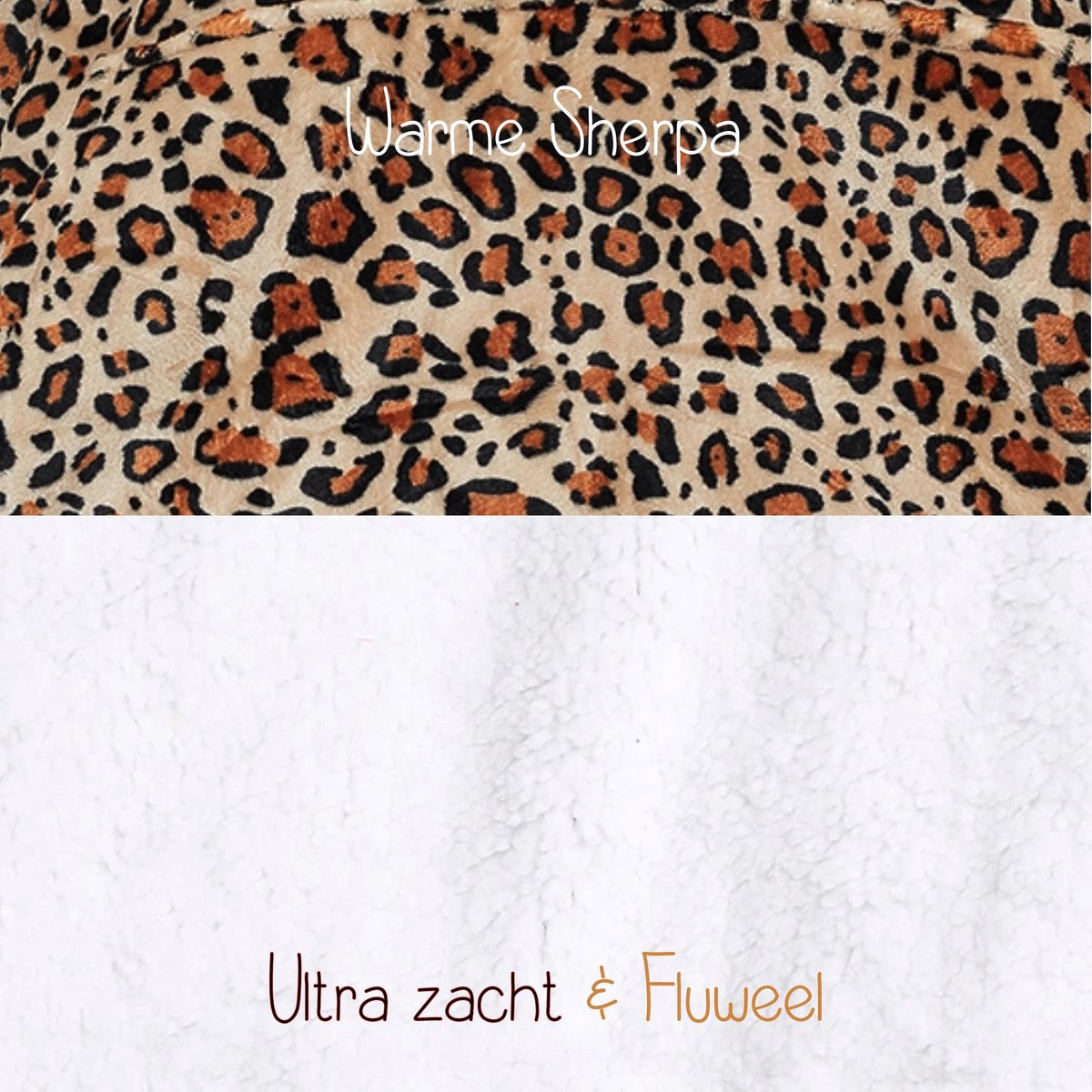 JAXY - Hoodie Deken - Snuggle Hoodie - Fleece Deken Met Mouwen - Snuggle - Cuddle Hoodie - 1450 Gram - Luipaard — cadeau in Wonen & Interieur - foto 8