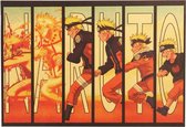 Poster - Naruto Anime Vintage - 36 X 51 Cm - Multicolor