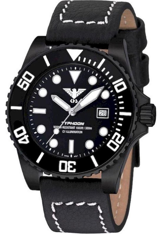 KHS Orologio Uomo Cronografo PLABSSC.NB - Quadrante Nero Cassa Acciaio 42mm E Cinturino In Nylon - 2