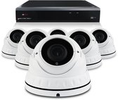 PremiumSeries Sony camerabewaking set met 6 x draadloze 5MP 2K Dome camera