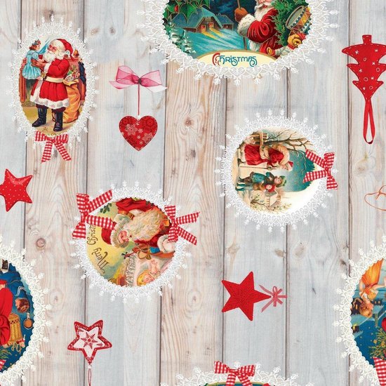 Toile Cirée Transparente Anro - Nappe De Noël - En Toile Cirée - Lavable - De Forme Ovale Toile Cirée Bulgomme