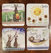 Alex Clark Onderzetters Set Happy