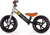 Loopfiets van ECOTOYS Kleur: zwart, zilver, bruin