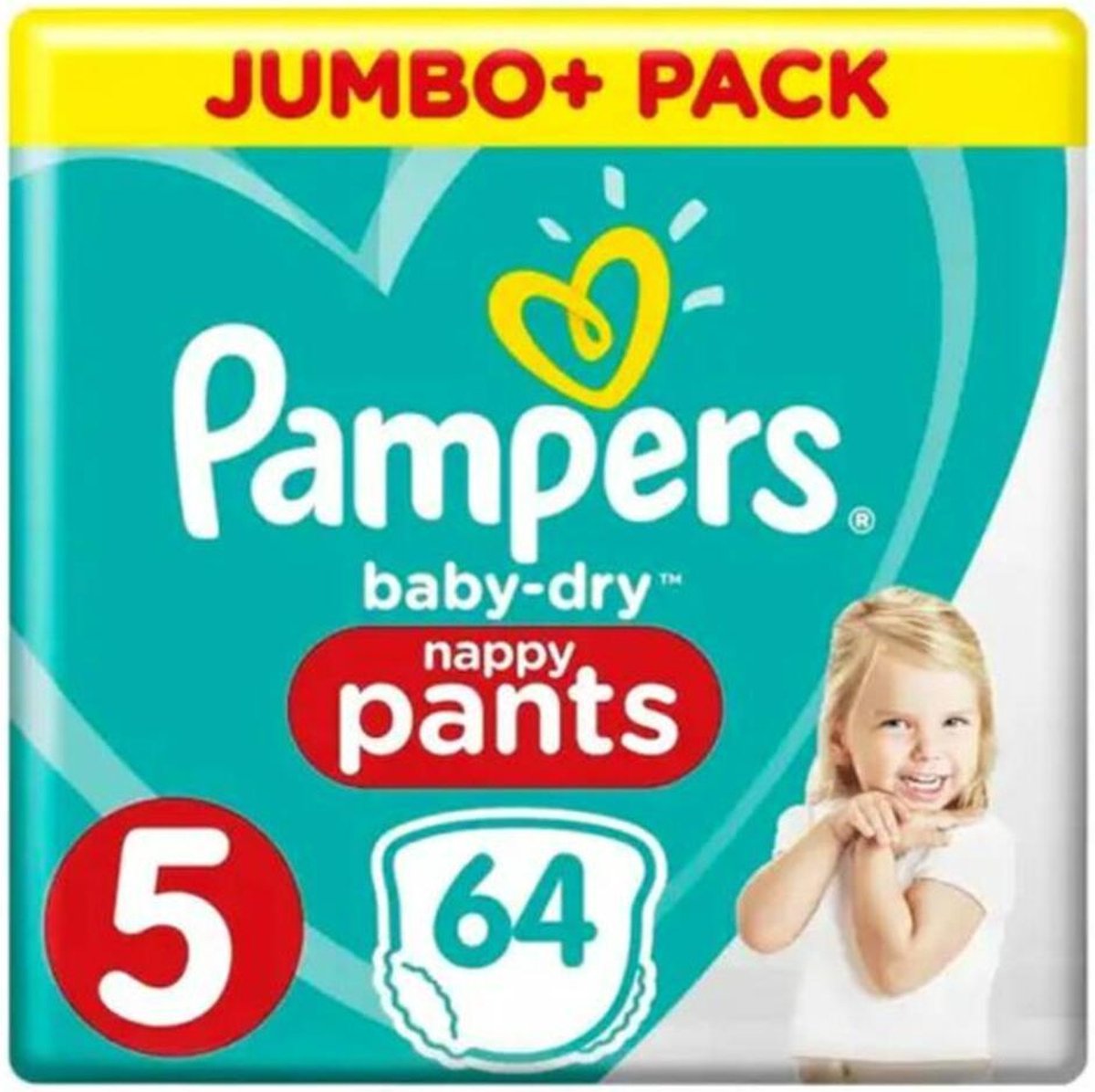 Pampers Baby-Dry Pants Luierbroekjes - Maat 5 (Junior) 11-18 kg - 64 Stuks - Luiers - Pampers