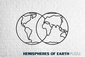 Eco-Wood-Art Interieur Puzzel Houten Hemispheres of Earth