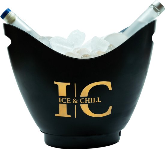 Heerlijk vriendelijke groet Onverenigbaar Ice and Chill - ijsemmer (incl oplaadbaar LED licht) - Champagne emmer |  bol.com