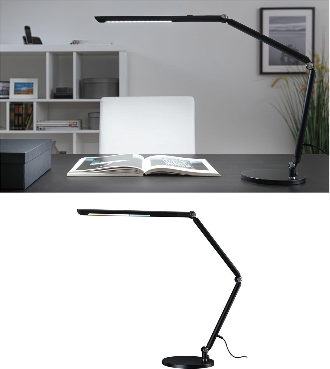 Paulmann FlexBar 78912 LED-bureaulamp LED 10.6 W Zwart