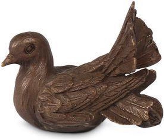 Mini - Asbeeld Dieren Urn Voor Uw Geliefde Dier Vogel in brons - Kat - Hond - Paard - Konijn